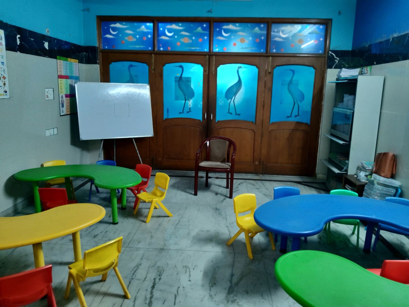 Prakriti birds-themed classroom, alternate view