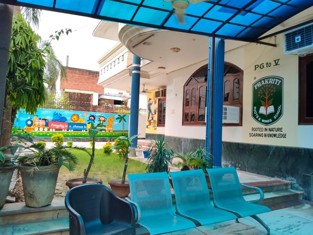 Prakriti school reception and waiting area